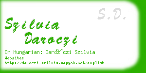 szilvia daroczi business card